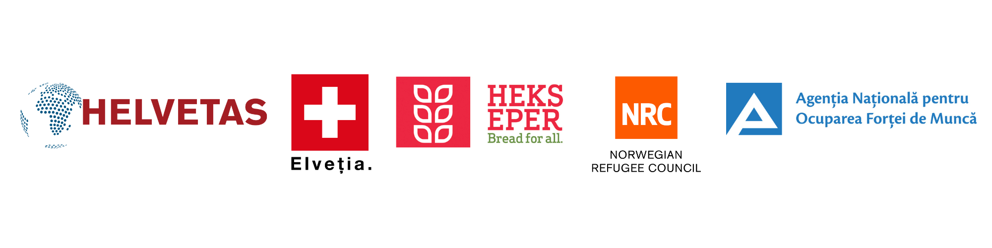 Parteneri proiect - Helvetas, Elveția, HEKS/EPER, NRC, ANOFM